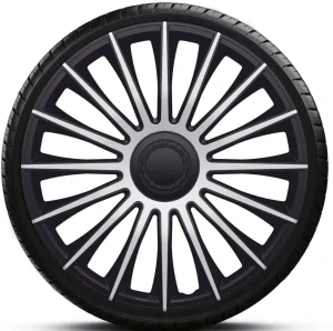 Poklice na kola Austin Silver Black